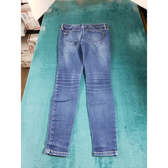 Mossimo Jeans Size 00 Womens Blue Stretch Denim Pants Ladies Mid Rise Jegging - Picture 10 of 11